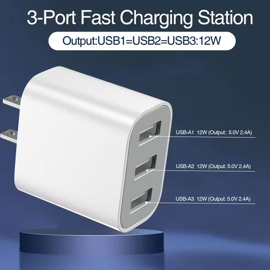 3 Port Fast Charging Brick